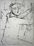 © S. Blumin, Artist at Work, signed, unframed author's print of oil tracing on paper, 1988 (click to enlarge) © S. Blumin, Artist at Work, signed, unframed author's print of oil tracing on paper, 1988 (click to enlarge)